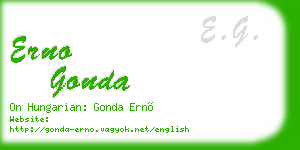 erno gonda business card