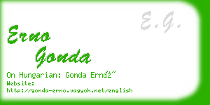 erno gonda business card